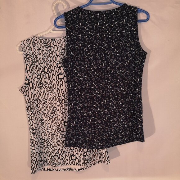 2 - Cleo Ladies V-neck Sleeveless Tank Tops - Picture 3 of 11